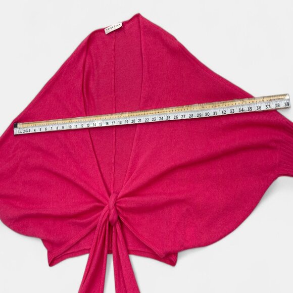 Trina Turk Women's Cashmere Sweater Wrap Sleeves One Size Pink - Picture 7 of 10